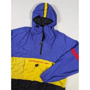 Vtg Speedo Sport Systems Windbreaker Jacket Men’s Large 90s Colorblock Pullover